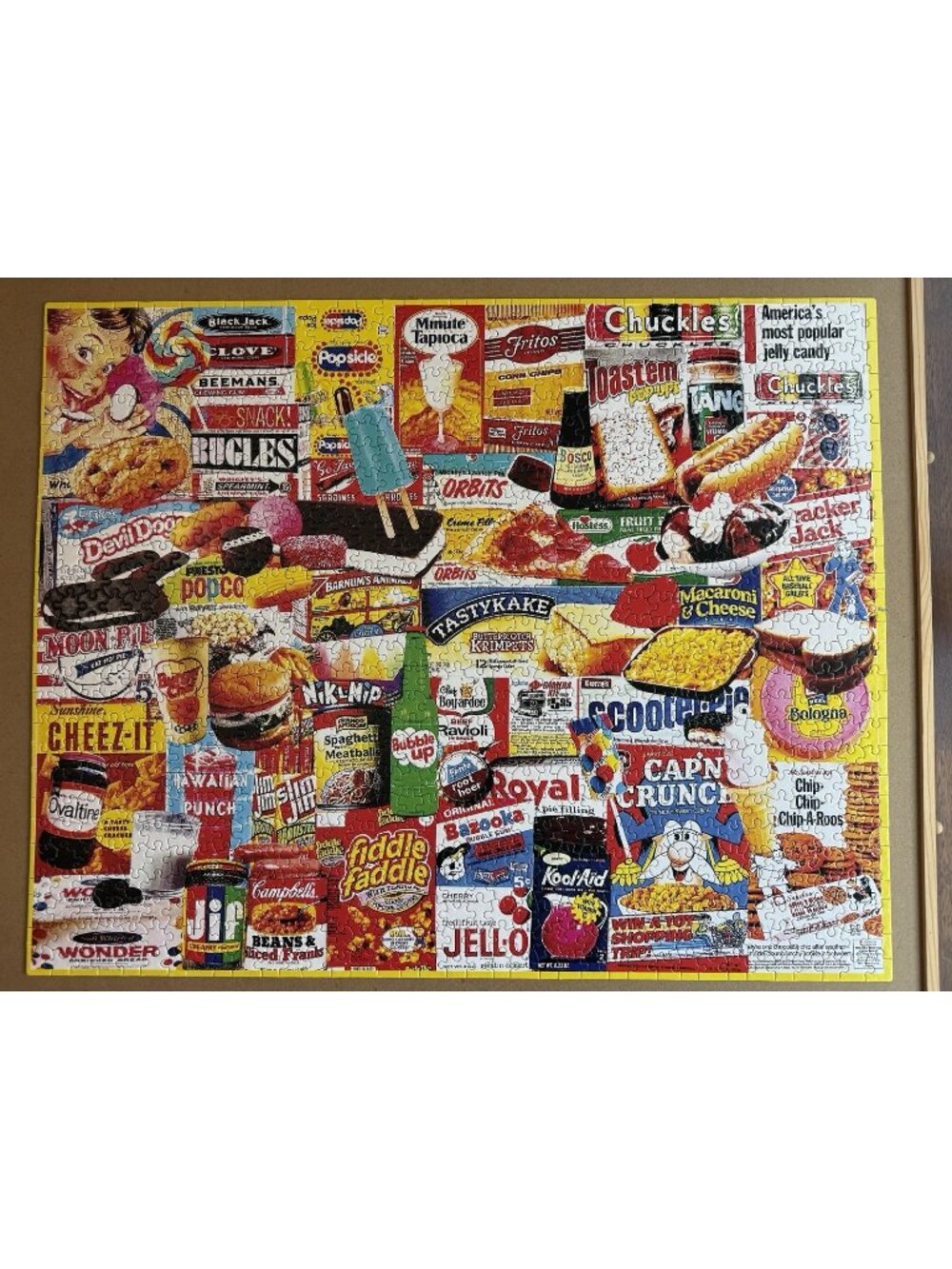 Things I Ate As A Kid Vintage Snacks White Mountain 1000 pc Jigsaw Puzzle Family